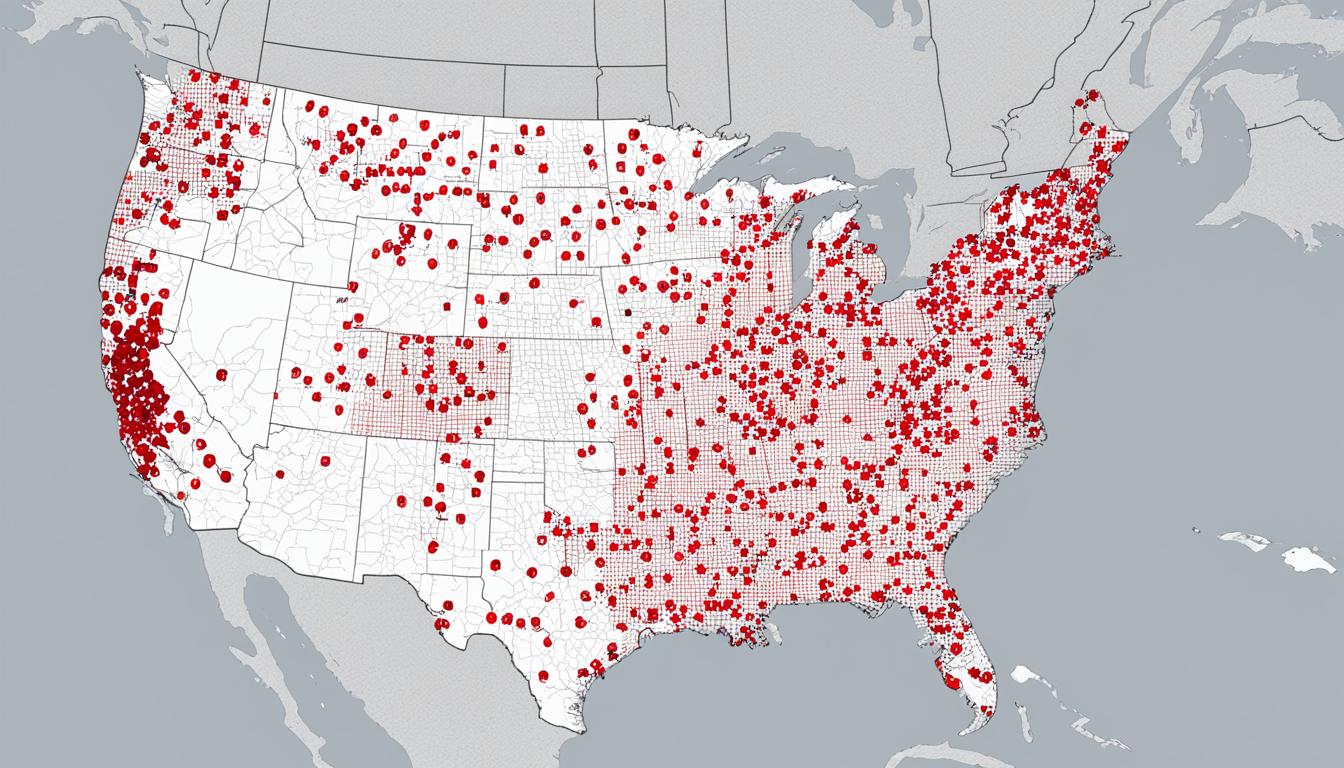 Counties with the most Crimes