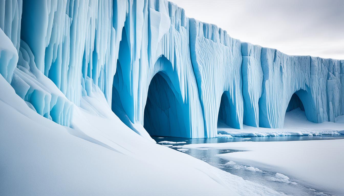 antarctic ice wall