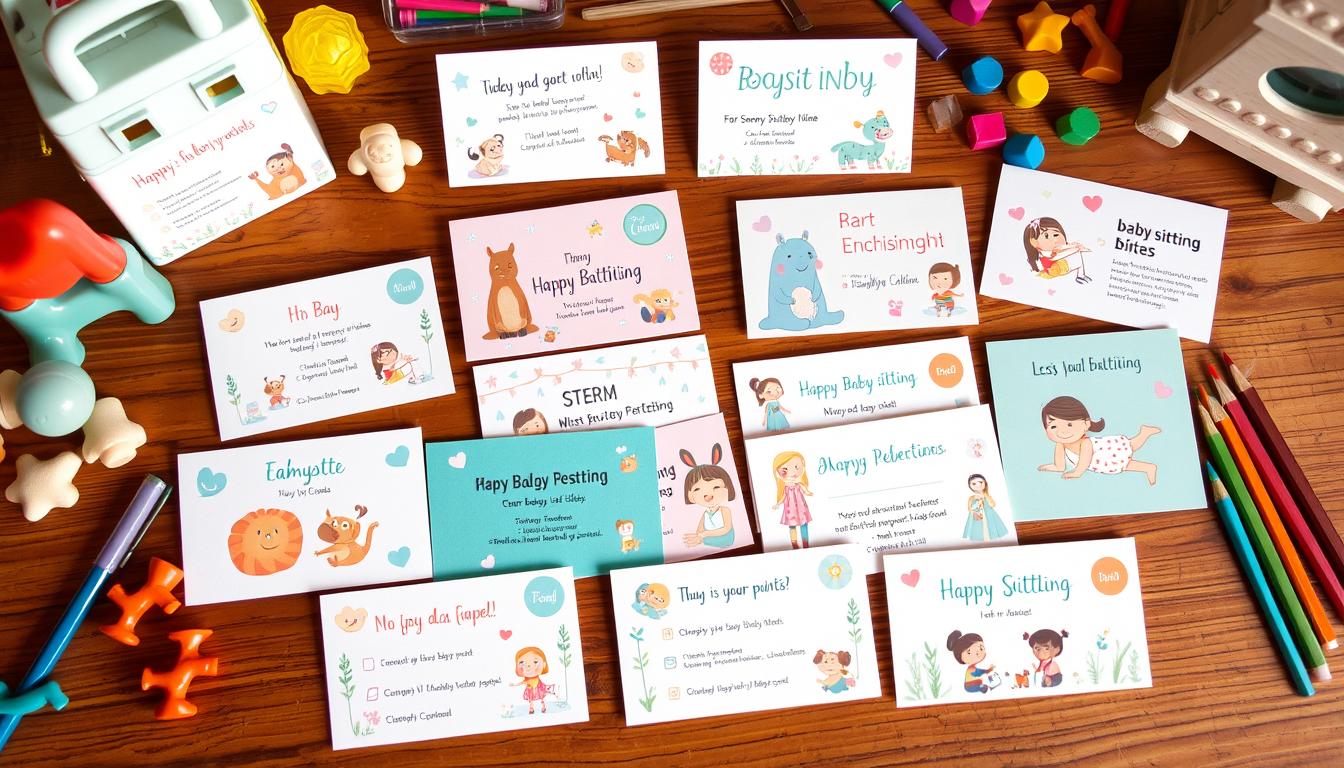 babysitting business cards ideas