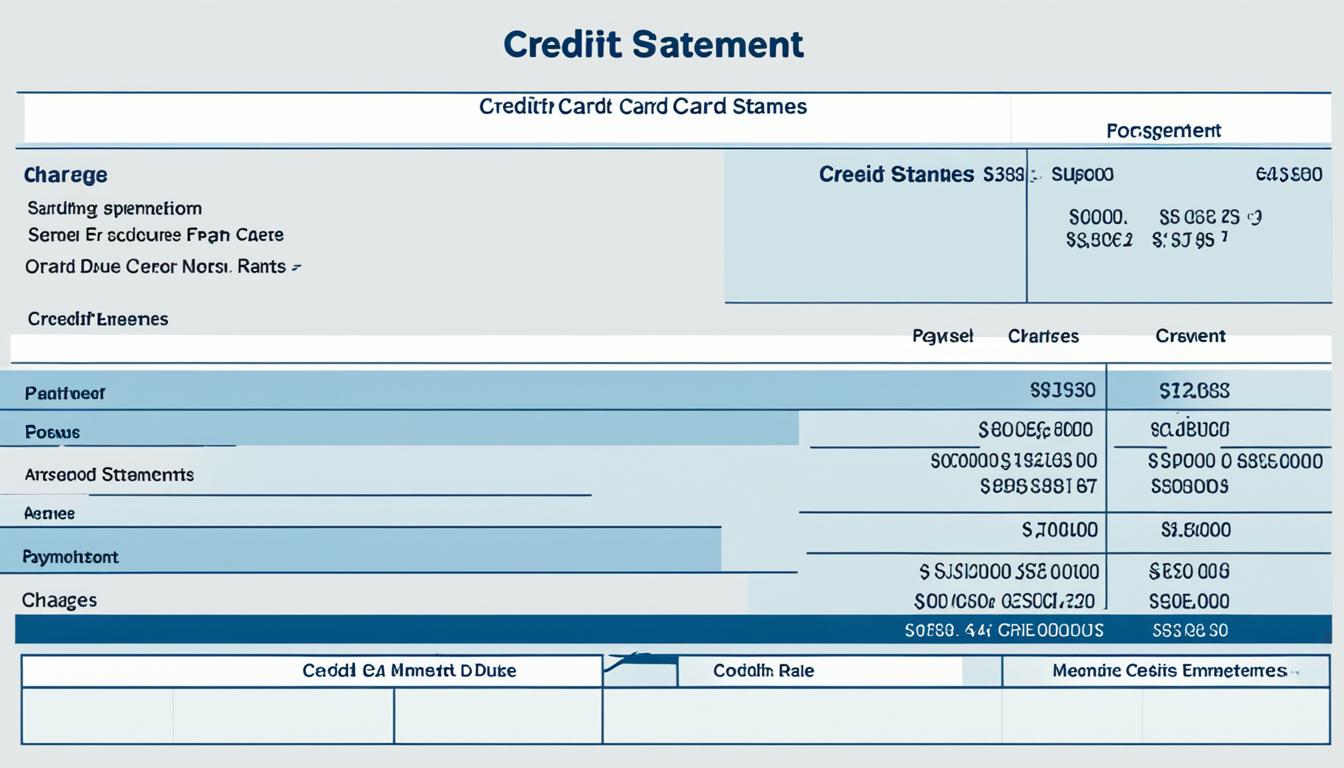 credit card statement