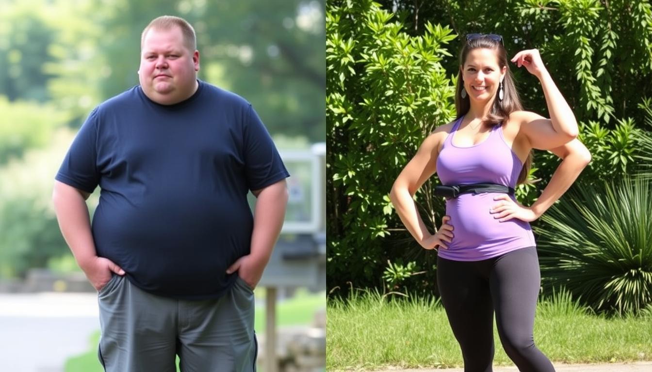 before and after weight loss images