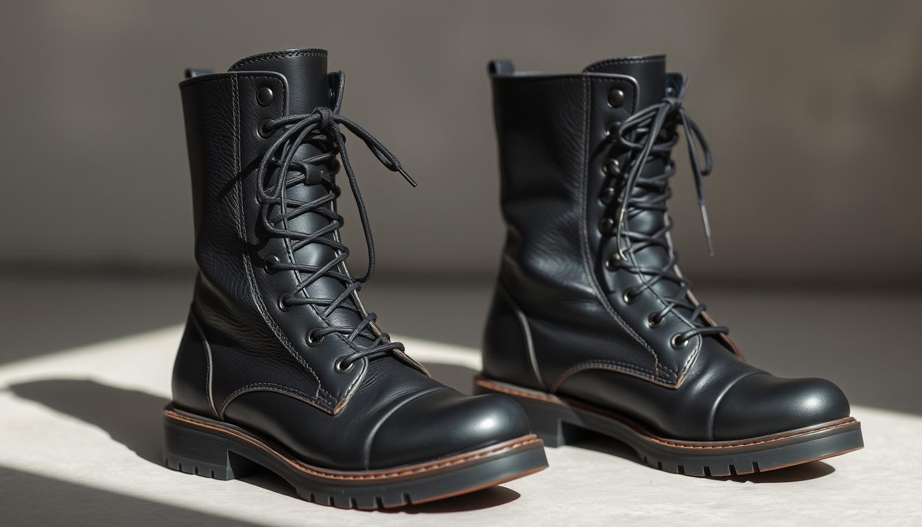 black military boots ladies