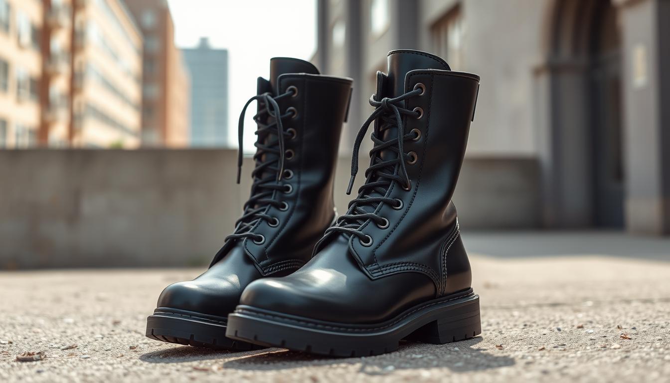 black women's military boots